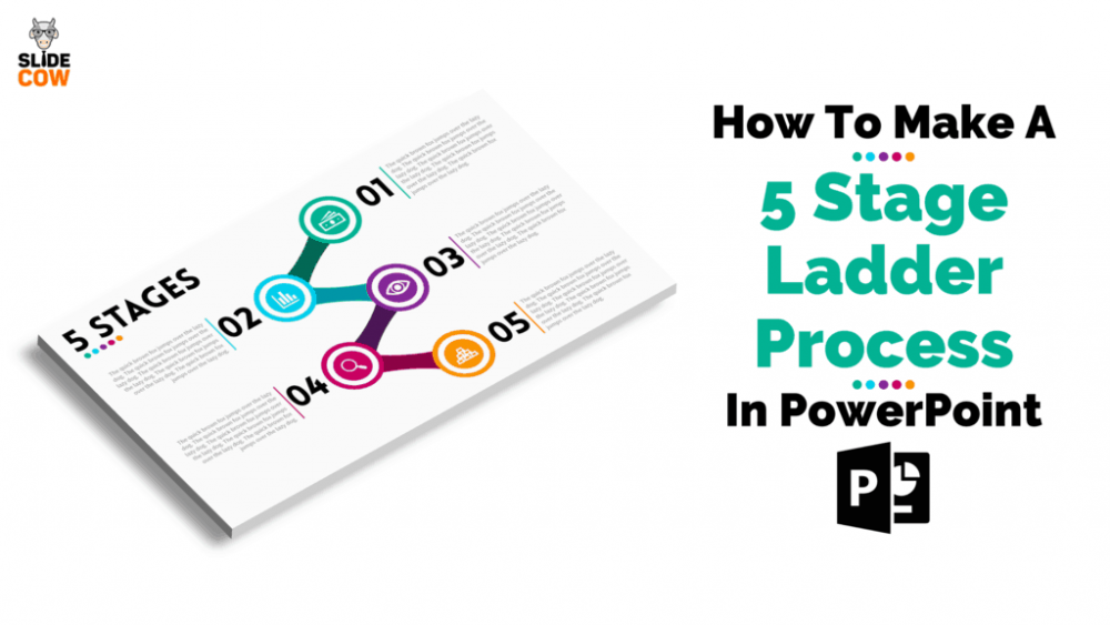 Feature Image - How To Make A 5 Stage Ladder Process in PowerPoint