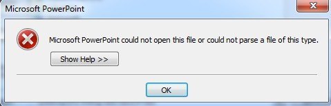 PowerPoint critical error