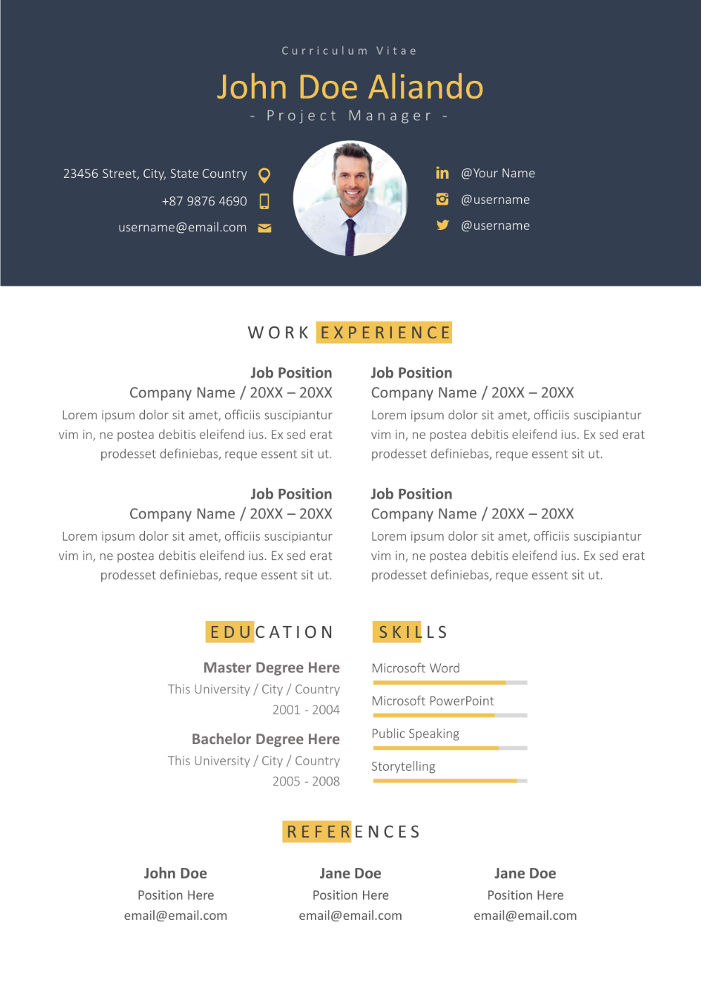 cover letter powerpoint template