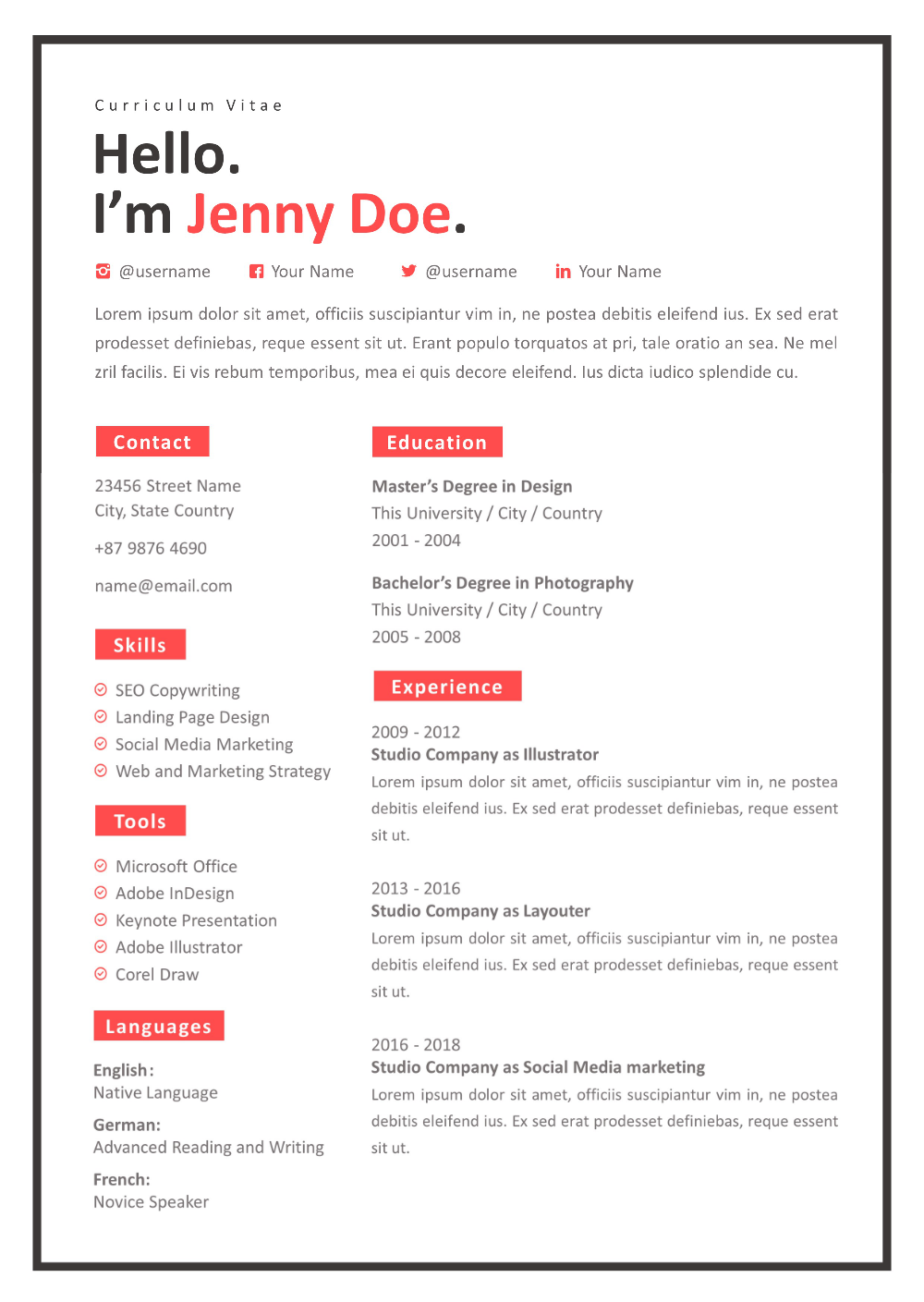 cover letter powerpoint template