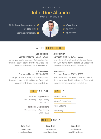 cover letter powerpoint template